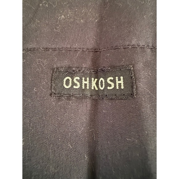 Oshkosh Baby Navy Snowsuit Bodysuit Fleece Faux Fur Size 12 Months Winter - Picture 4 of 5